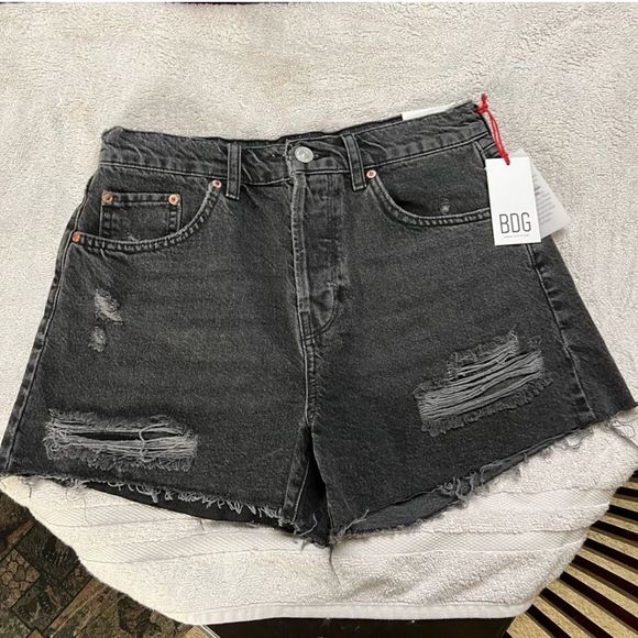 BDG PAX Black High Waist Shorts size W 31, NWT. - Picture 5 of 8